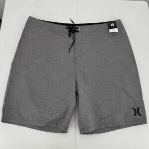 NWT Hurley One And Only 20" Board Shorts Crossdye Gray Men's Size 40